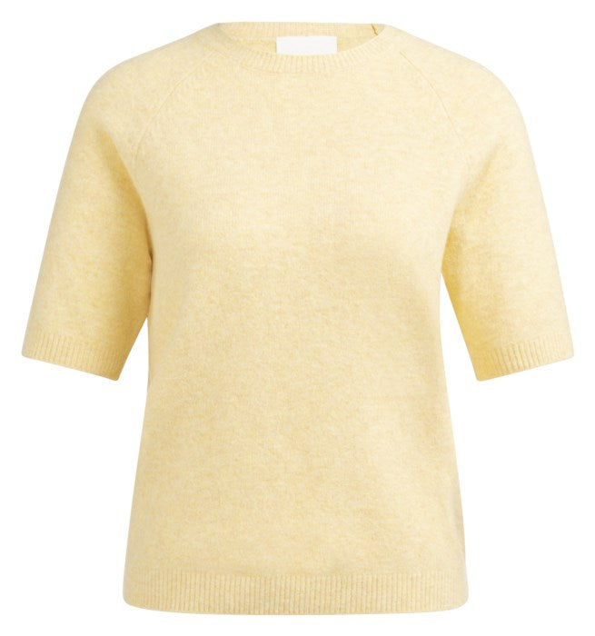 Pull en maille texturée – Manches courtes et coupe régulière