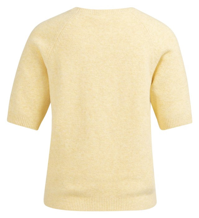 Pull en maille texturée – Manches courtes et coupe régulière