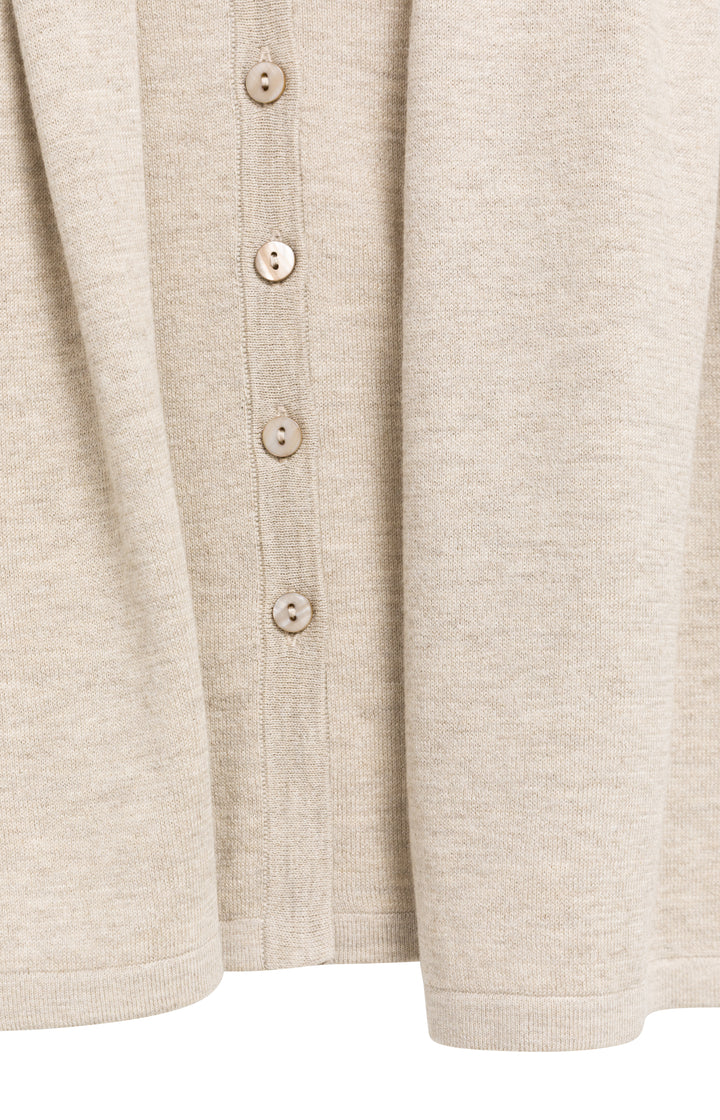 Cardigan sans manches double épaisseur - Mélange de coton