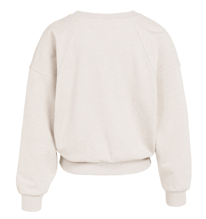 Pull col en V avec col tissé - Coupe décontractée et confortable