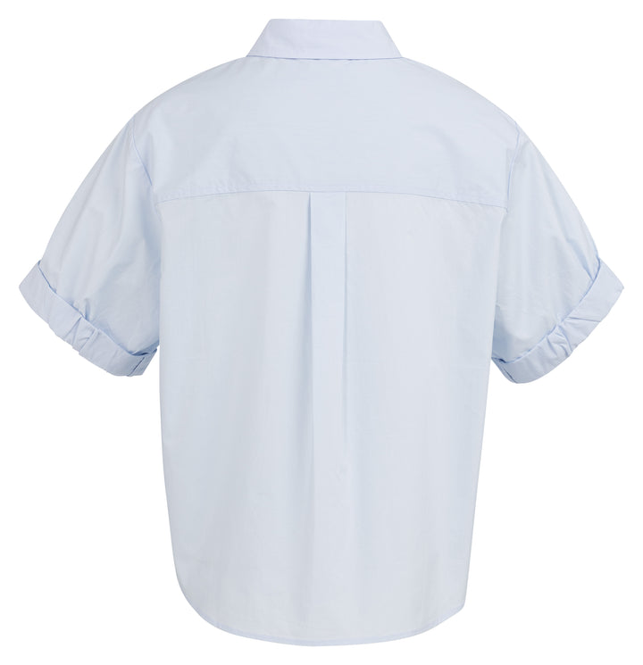 Blouse aérienne en coton - Manches courtes à revers