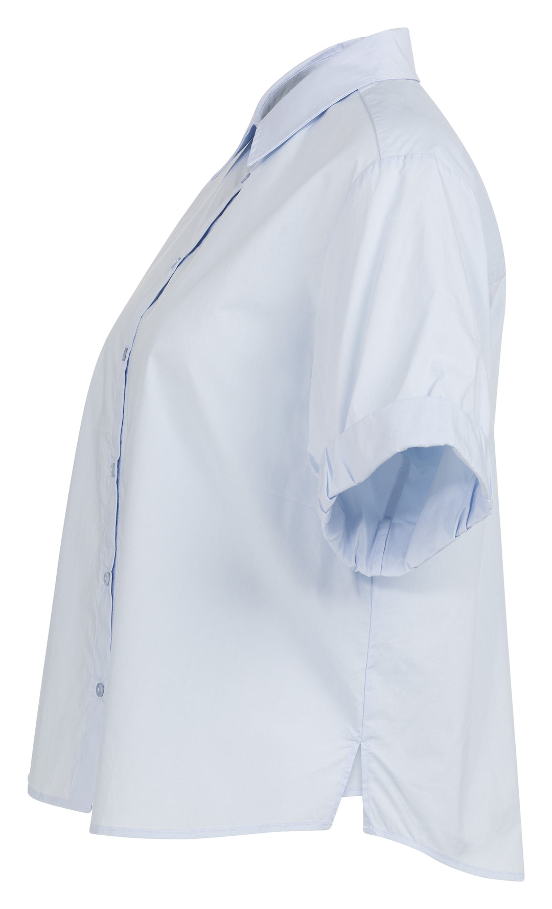 Blouse aérienne en coton - Manches courtes à revers