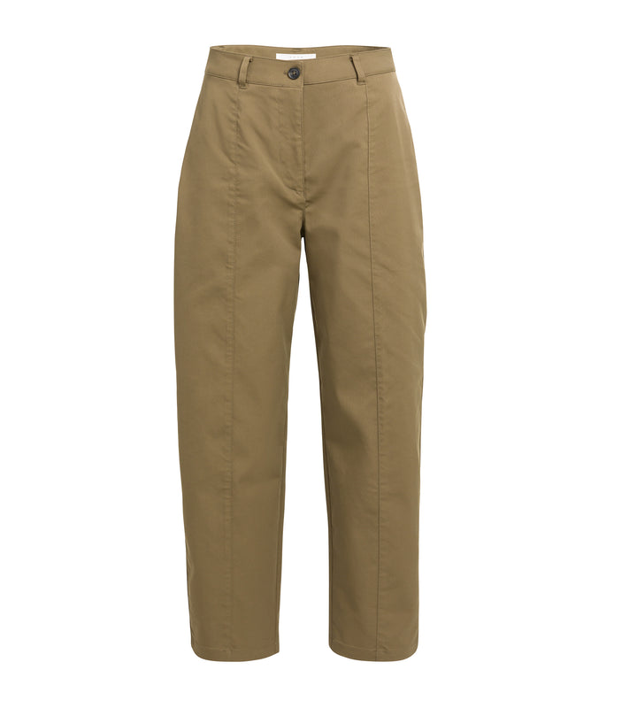 Pantalon coupe droite ample avec détails de coutures - Fluide au style décontracté
