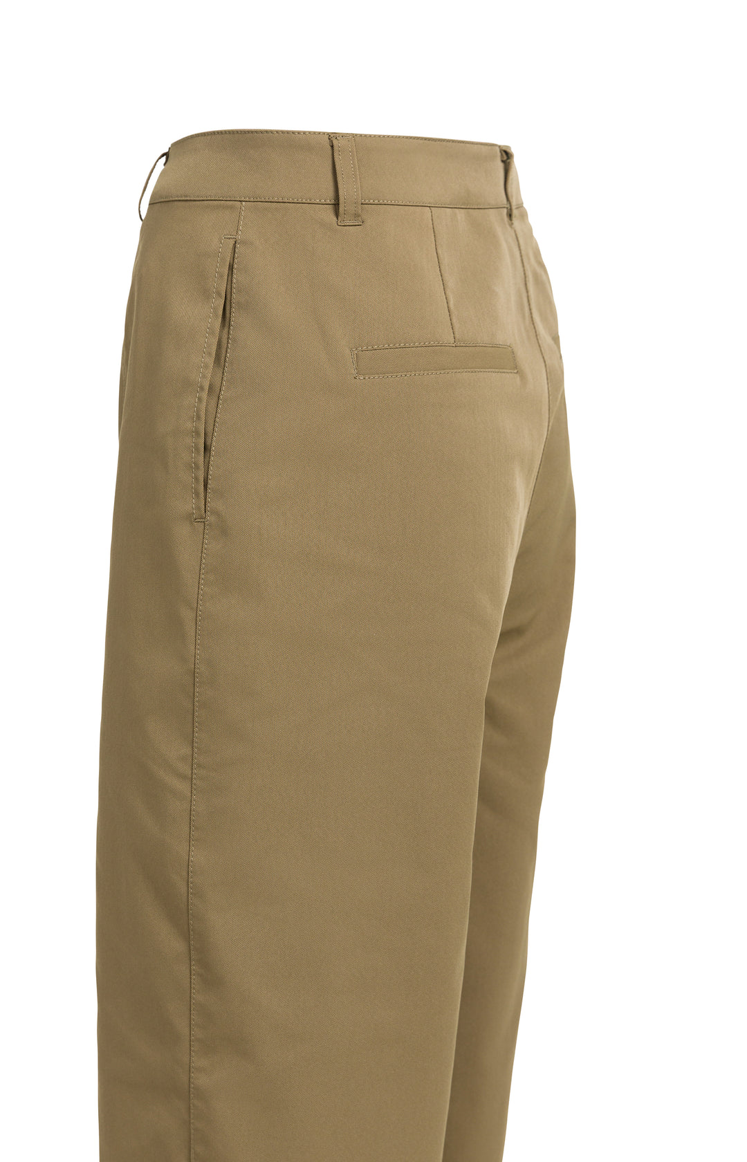 Pantalon coupe droite ample avec détails de coutures - Fluide au style décontracté
