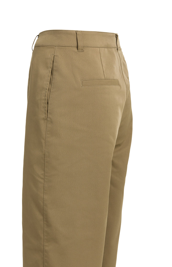 Pantalon coupe droite ample avec détails de coutures - Fluide au style décontracté