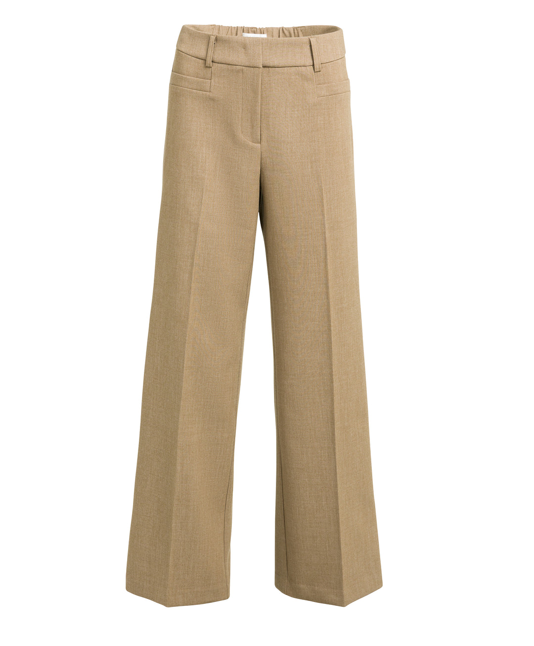 Pantalon droit taille mi-haute à détails de coutures - Ultra-confortable