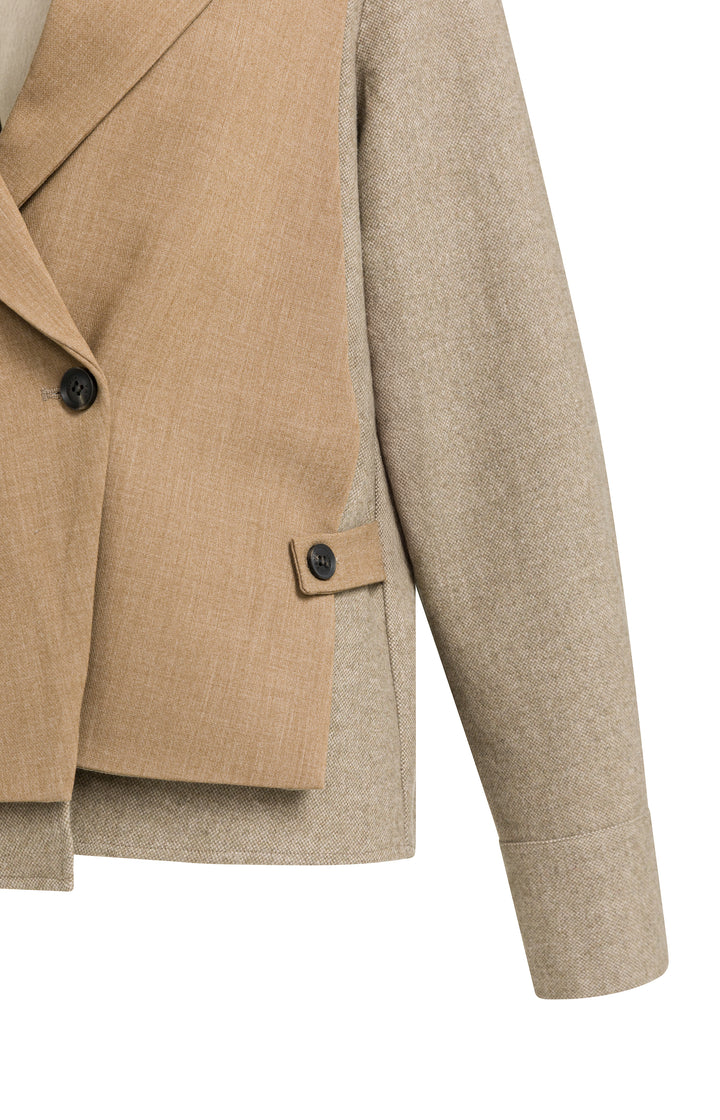 Blazer bimatière coupe ample - Structuré au style contemporain