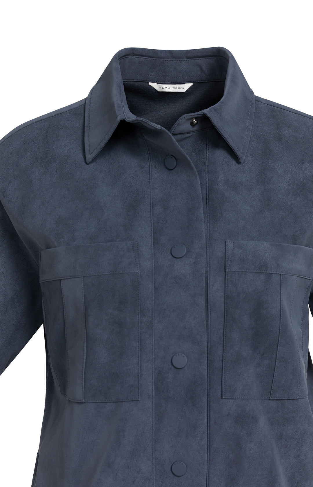 Robe chemise en suédine à manches courtes - Décontractée au toucher velouté