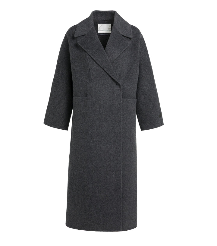 Manteau long oversize en mélange de laine - Long et structuré