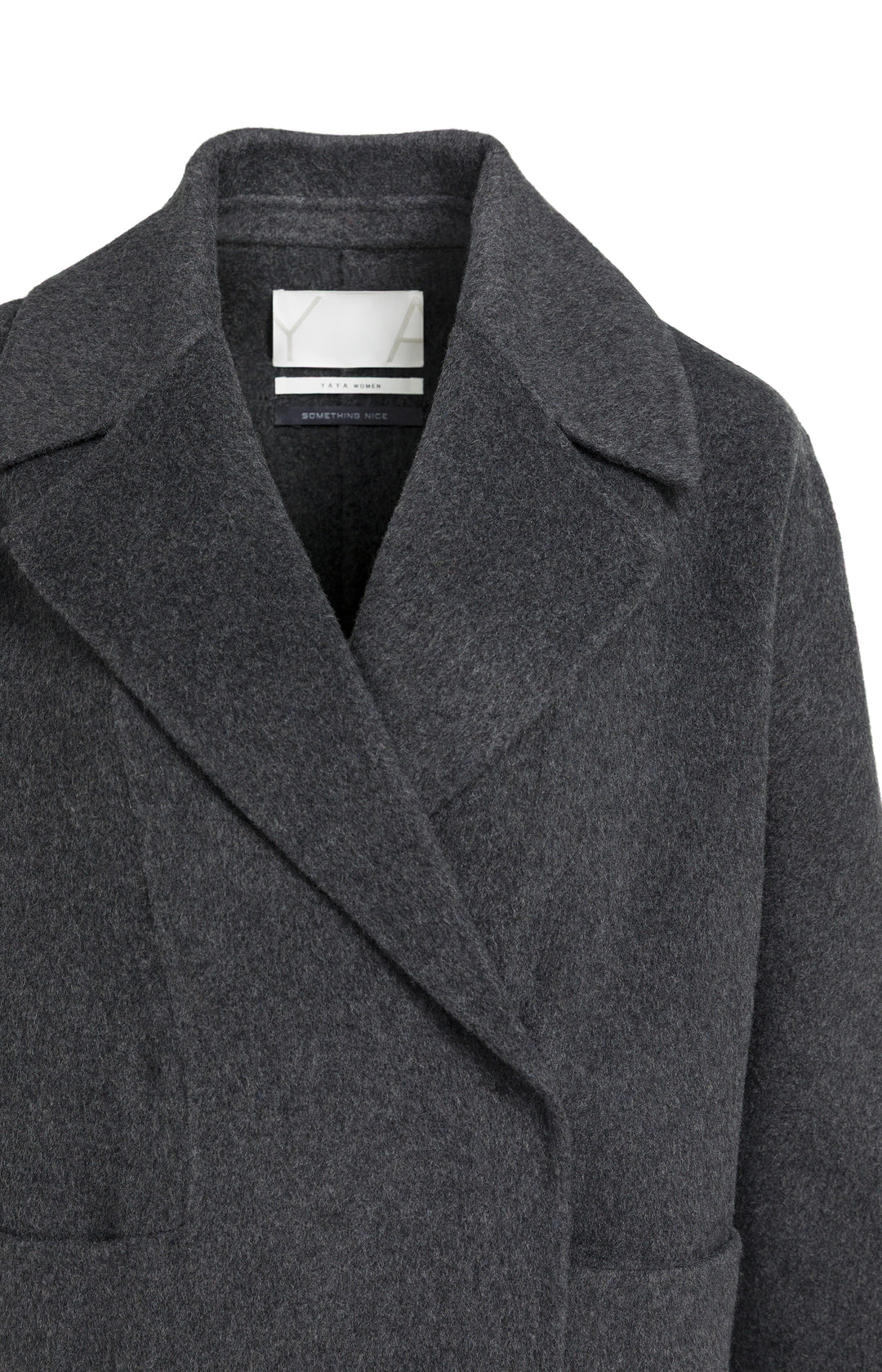 Manteau long oversize en mélange de laine - Long et structuré