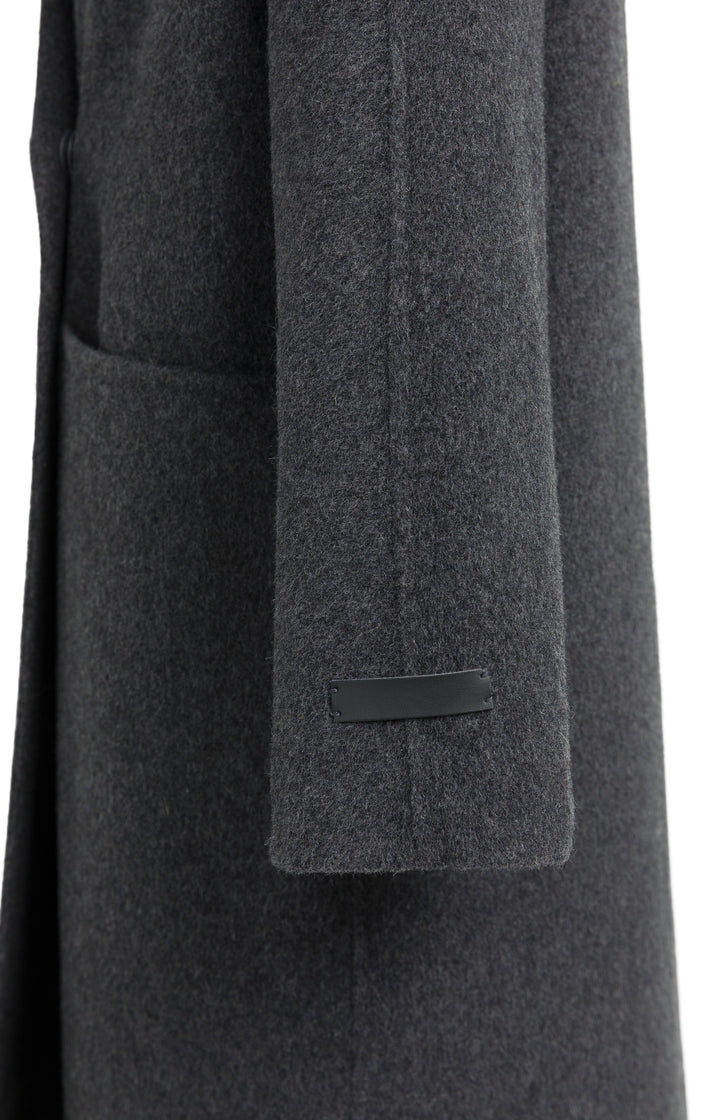 Manteau long oversize en mélange de laine - Long et structuré