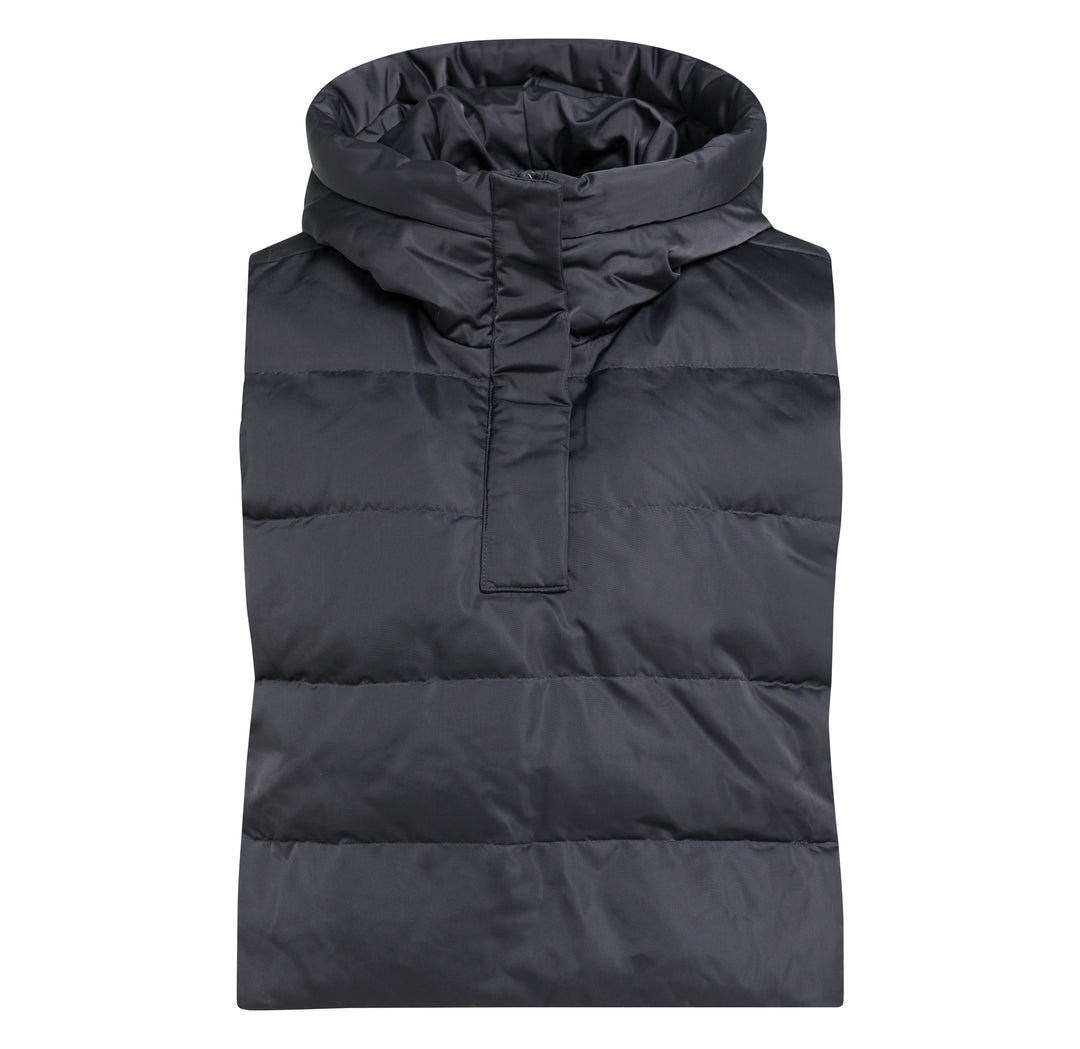Plastron matelassé à capuche en nylon - Pour superposition