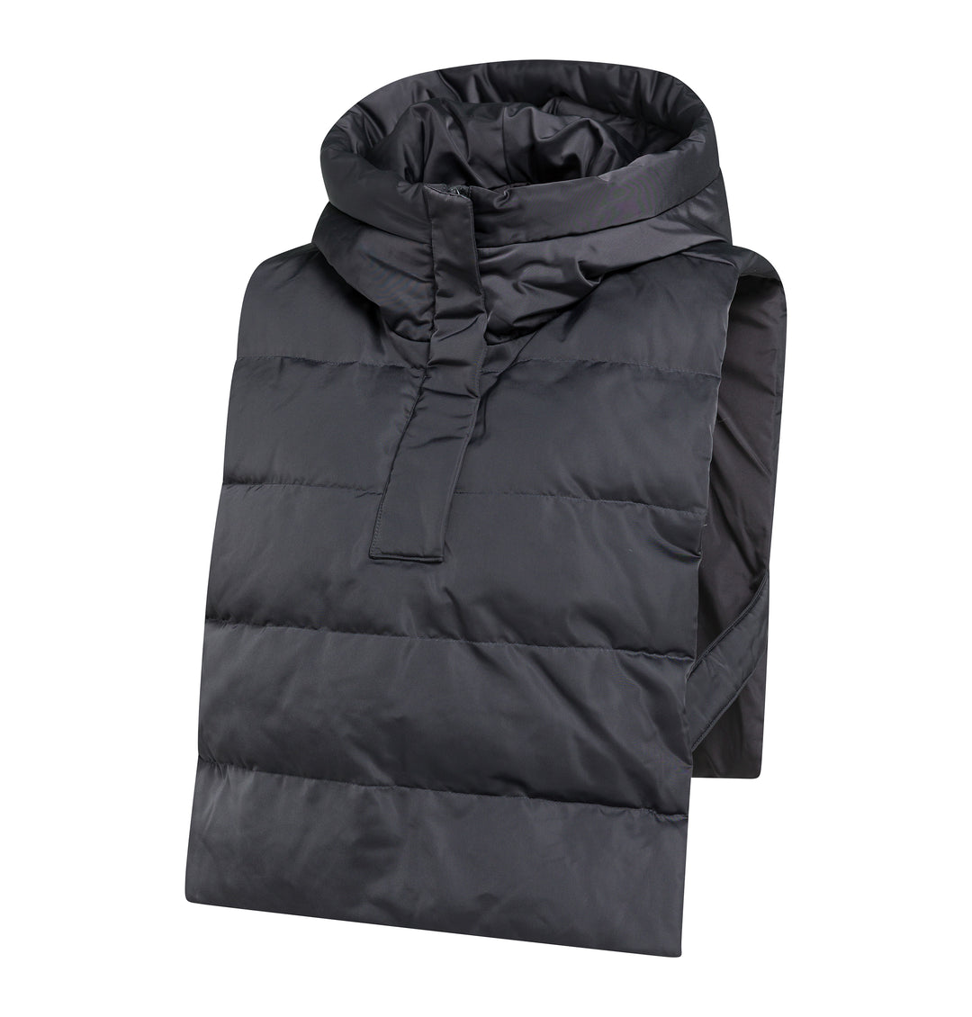 Plastron matelassé à capuche en nylon - Pour superposition