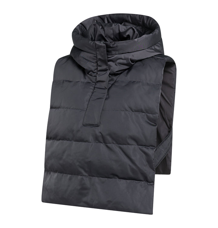 Plastron matelassé à capuche en nylon - Pour superposition