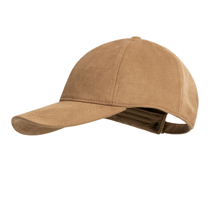 Casquette avec surpiqûres épaisses - Élégante en suède synthétique
