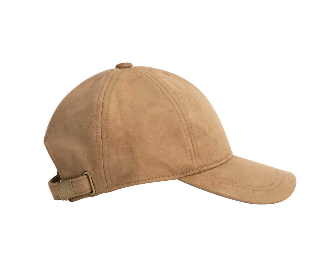 Casquette avec surpiqûres épaisses - Élégante en suède synthétique