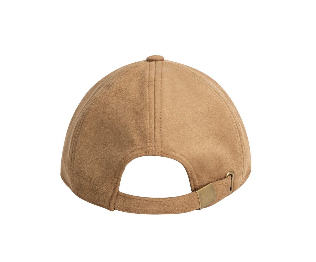Casquette avec surpiqûres épaisses - Élégante en suède synthétique