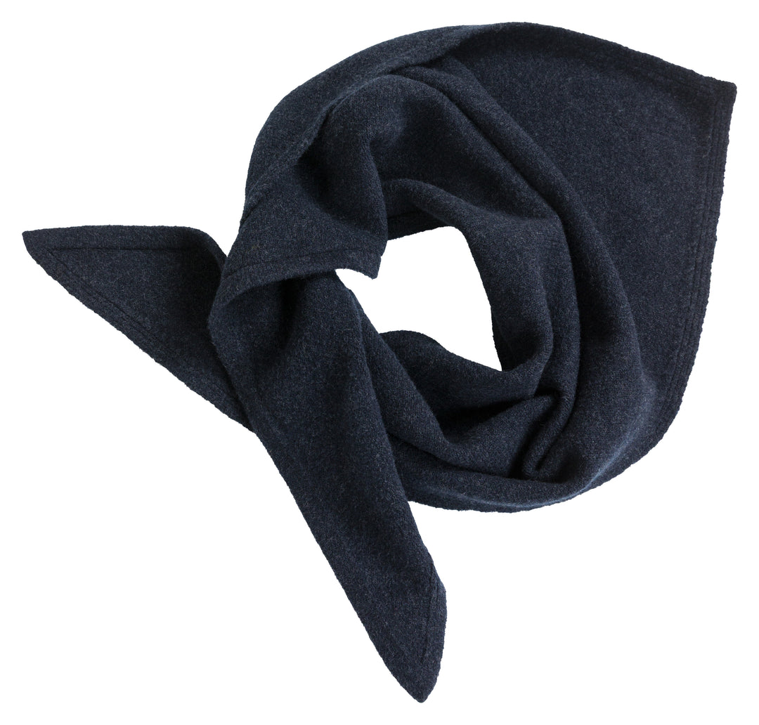 Écharpe triangulaire en tricot - En mélange de coton