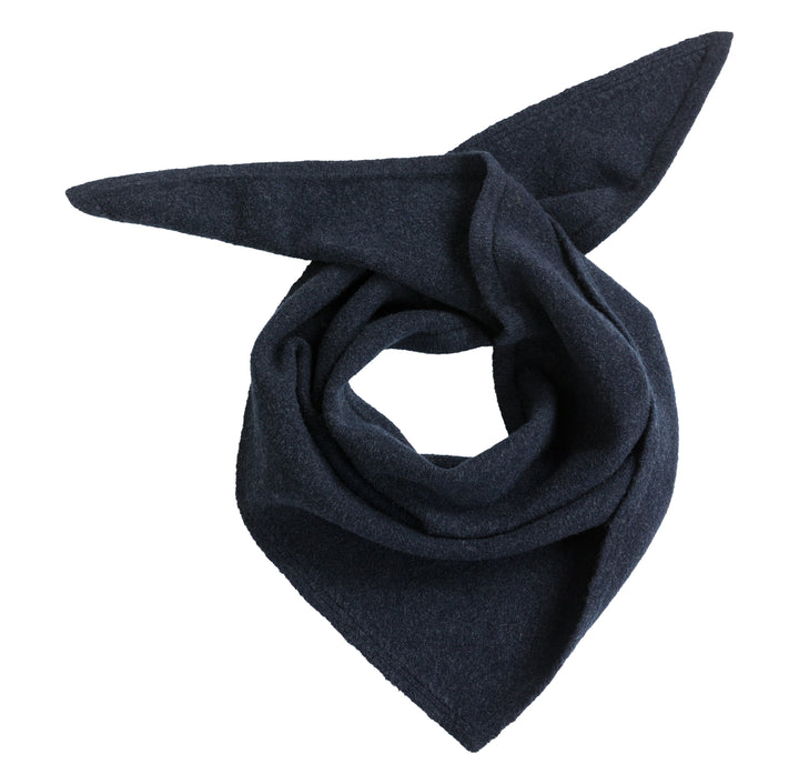 Écharpe triangulaire en tricot - En mélange de coton