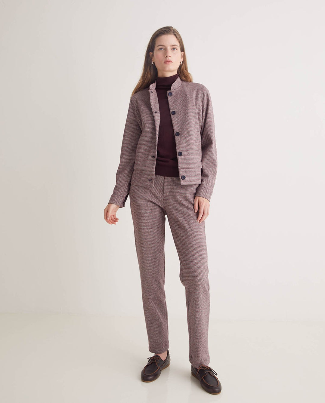 Pantalon en coton coupe droite