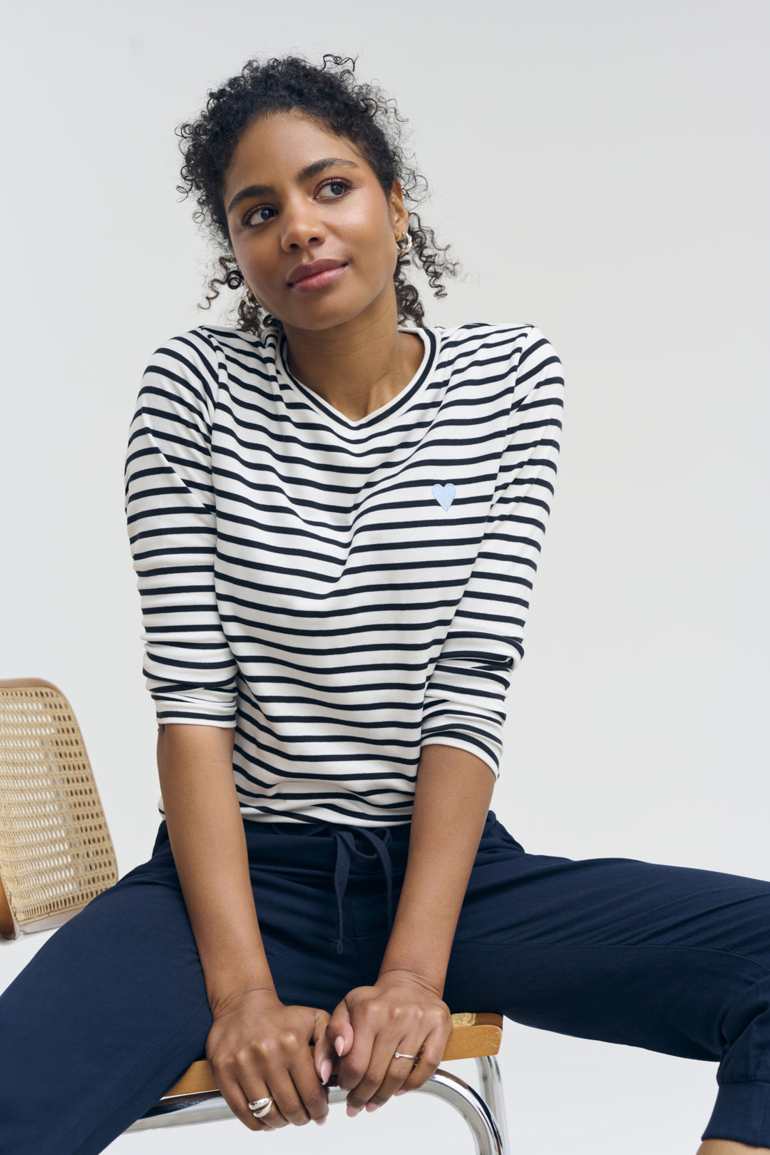 Naya Capri Trousers with Slim-Fit Calves - 100% Cotton