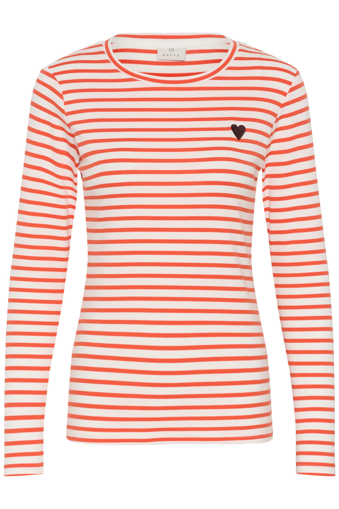 Pull à rayures Liddy - Broderie cœur contrastante