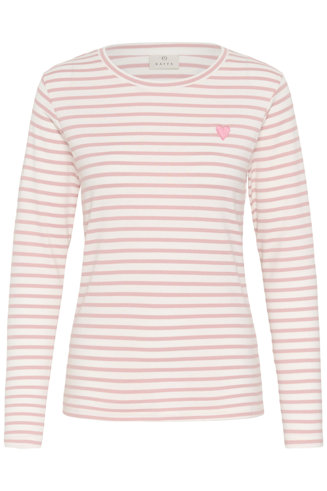 Pull à rayures Liddy - Broderie cœur contrastante