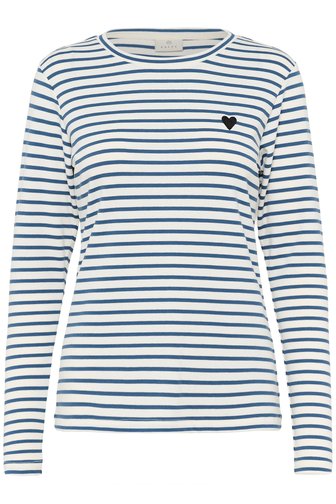 Pull à rayures et broderie de coeur Liddy