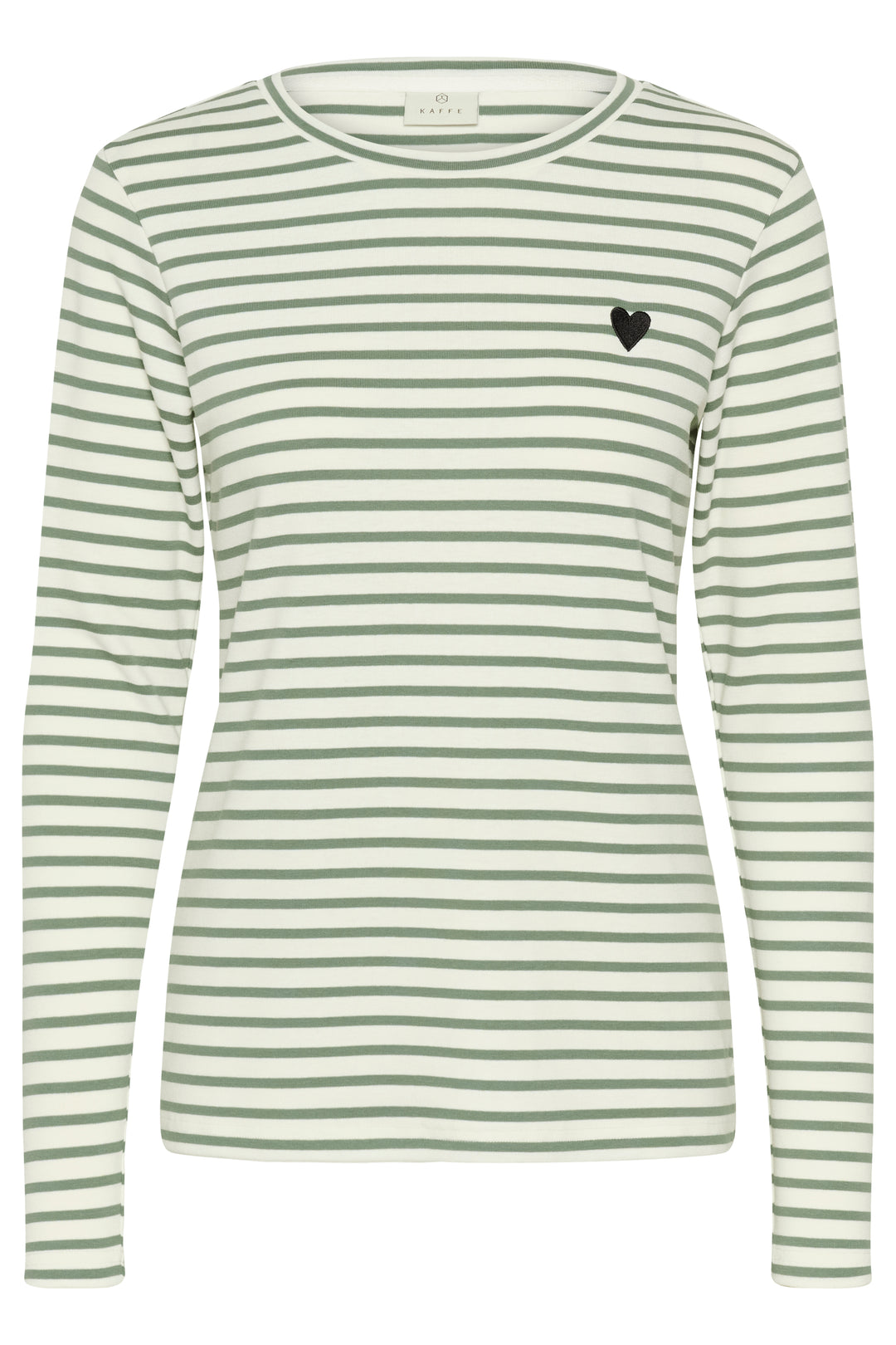 Pull à rayures et broderie de coeur Liddy**