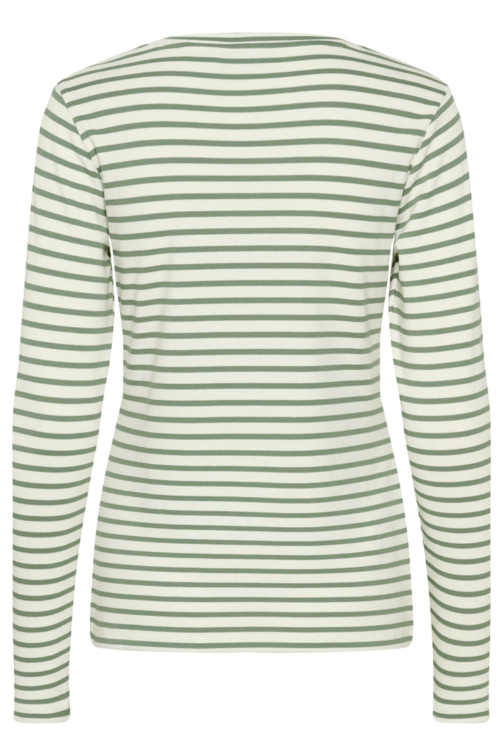 Pull à rayures et broderie de coeur Liddy**