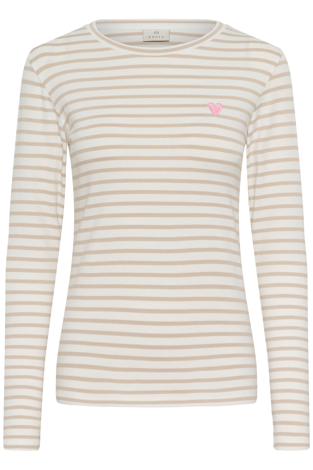 Pull à rayures et broderie de coeur Liddy**