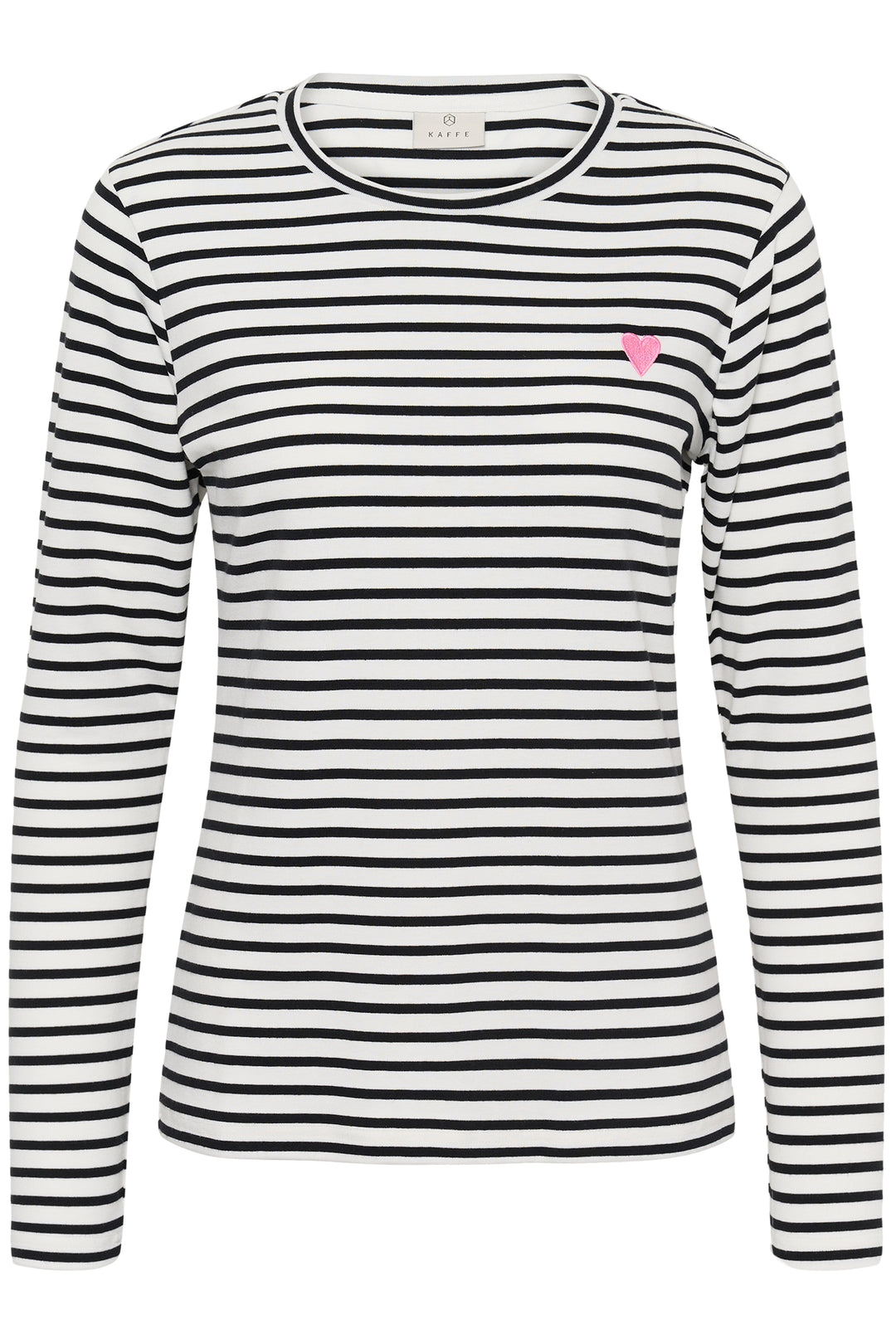 Pull à rayures et broderie de coeur Liddy**