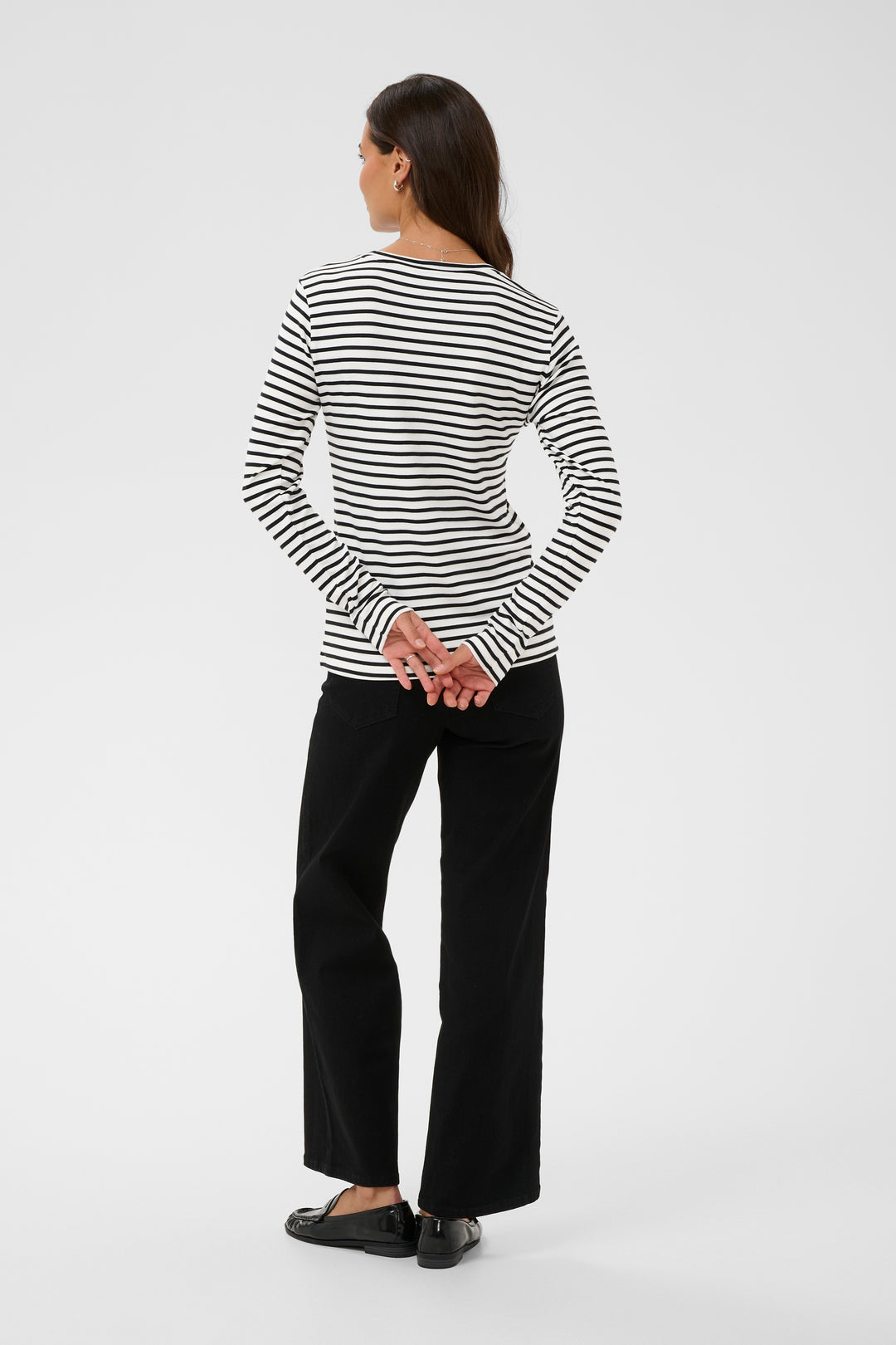 Pull à rayures et broderie de coeur Liddy**