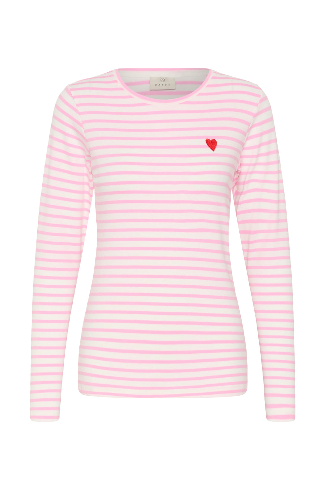 Pull à rayures et broderie de coeur Liddy