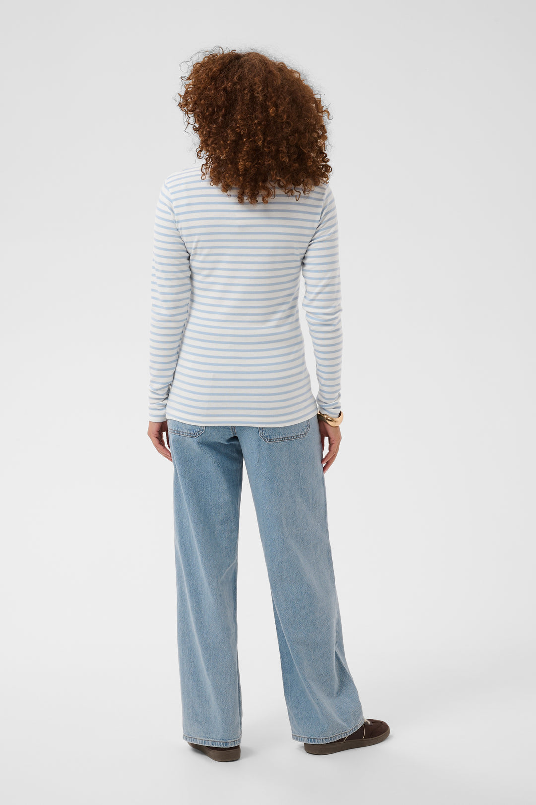 Pull à rayures Liddy - Broderie cœur contrastante