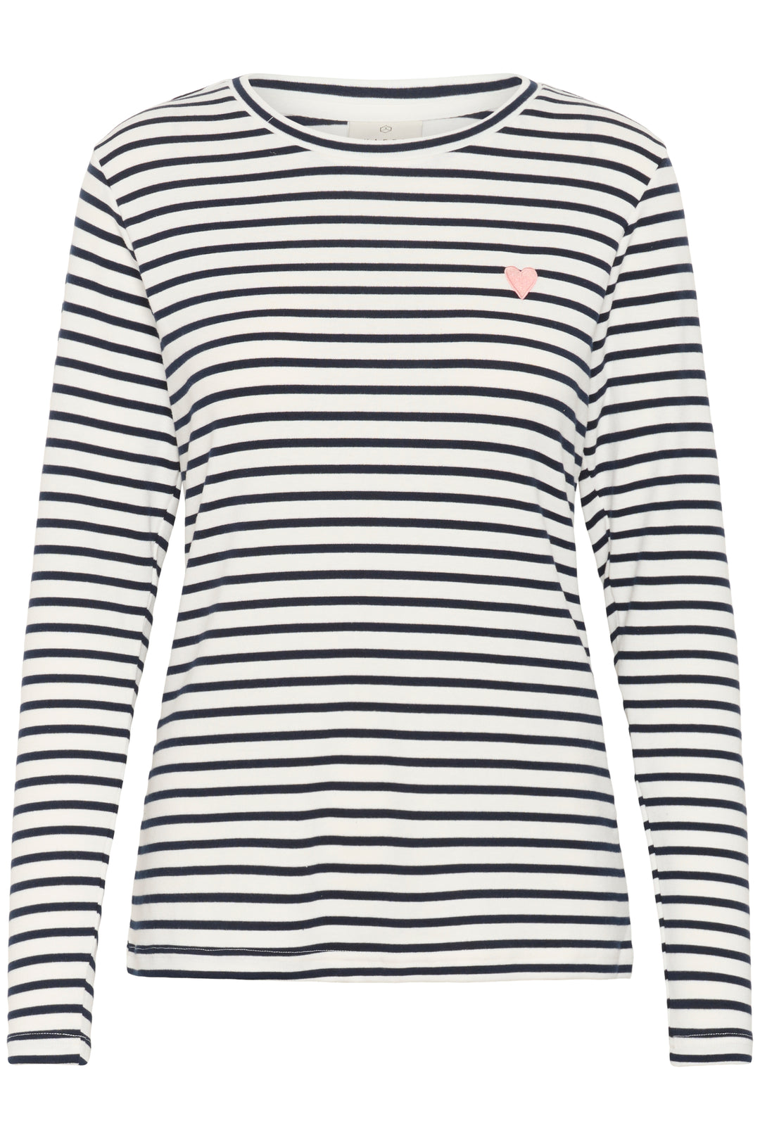 Pull à rayures et broderie de coeur Liddy**