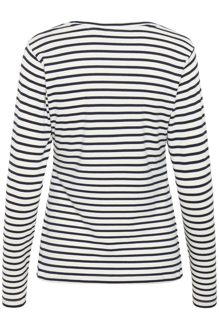 Pull à rayures et broderie de coeur Liddy**