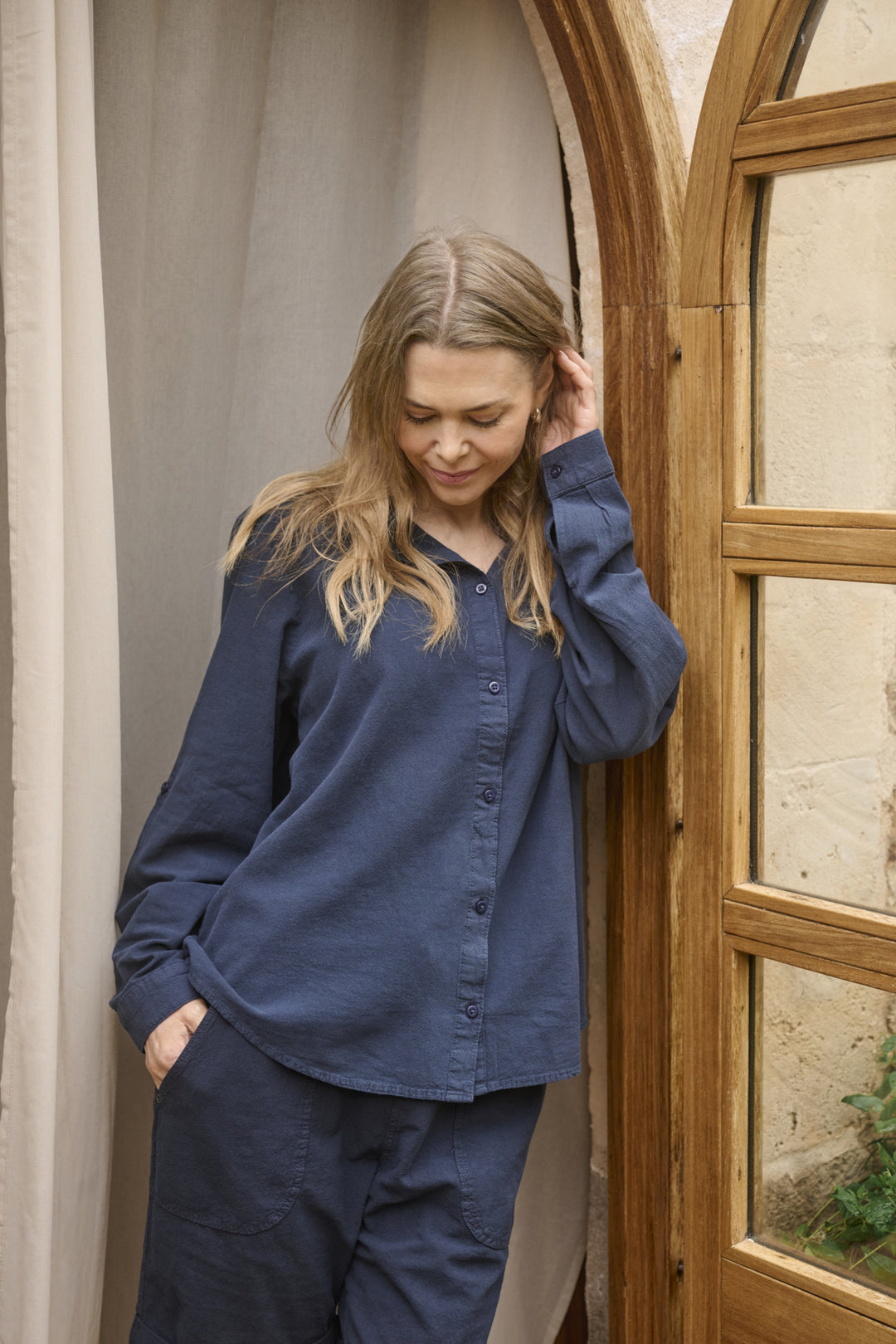 Bermuda pratique en coton Naya - Coupe droite