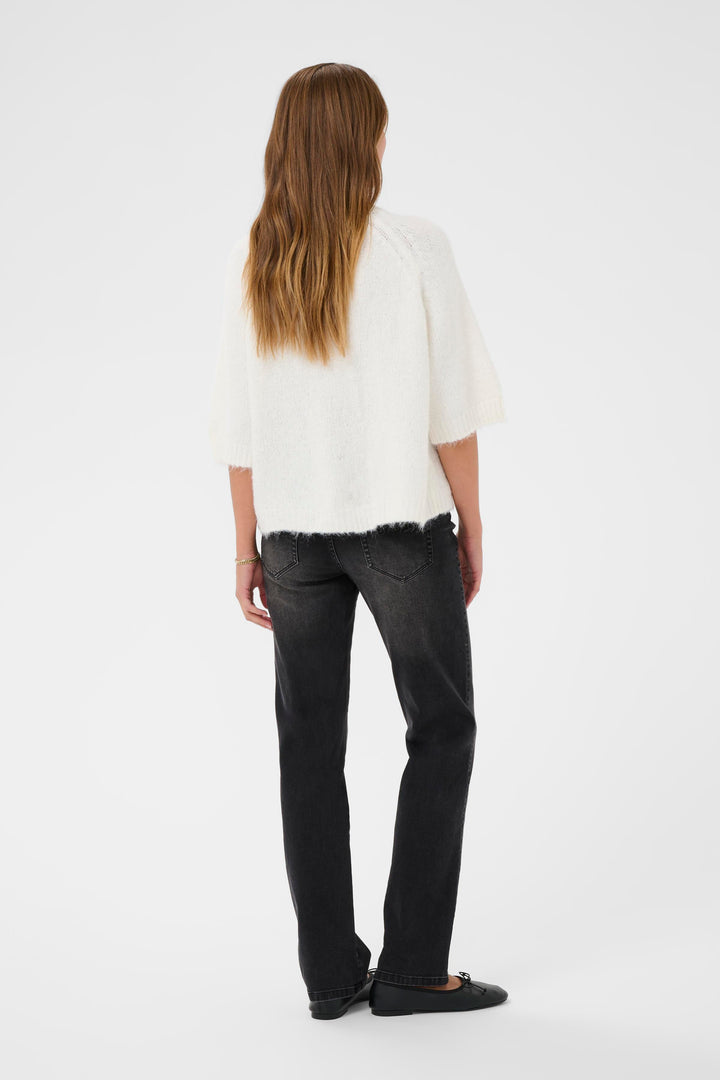 Emilie soft knit elbow-sleeve jumper