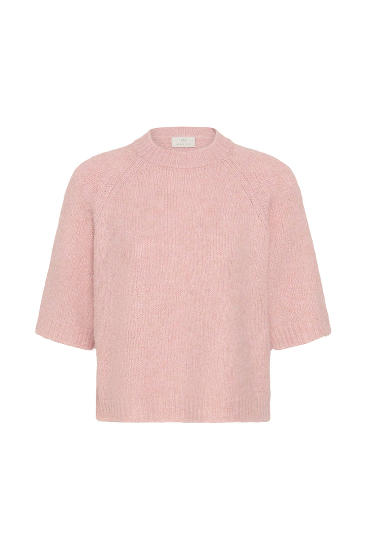Emilie soft knit elbow-sleeve jumper
