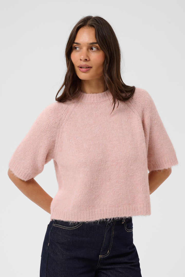 Emilie soft knit elbow-sleeve jumper