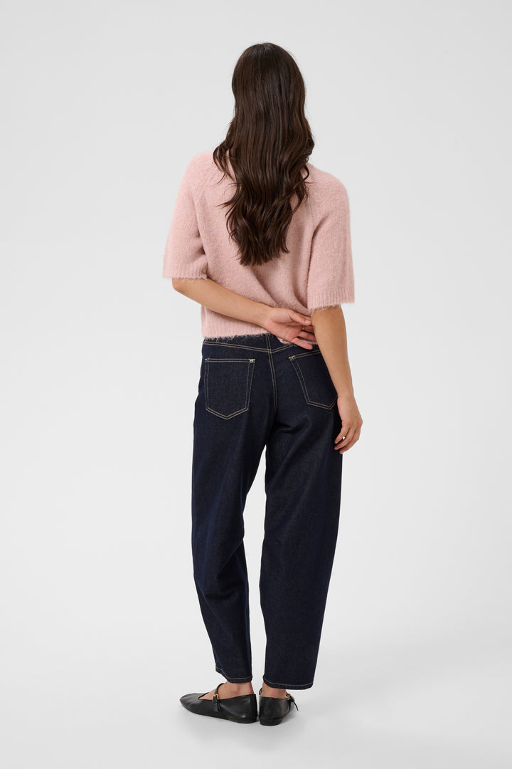 Emilie soft knit elbow-sleeve jumper