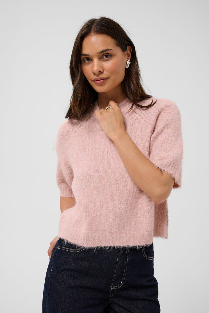 Emilie soft knit elbow-sleeve jumper