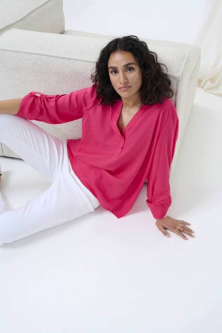 Chemisier en lin aux couleurs de la saison Milia