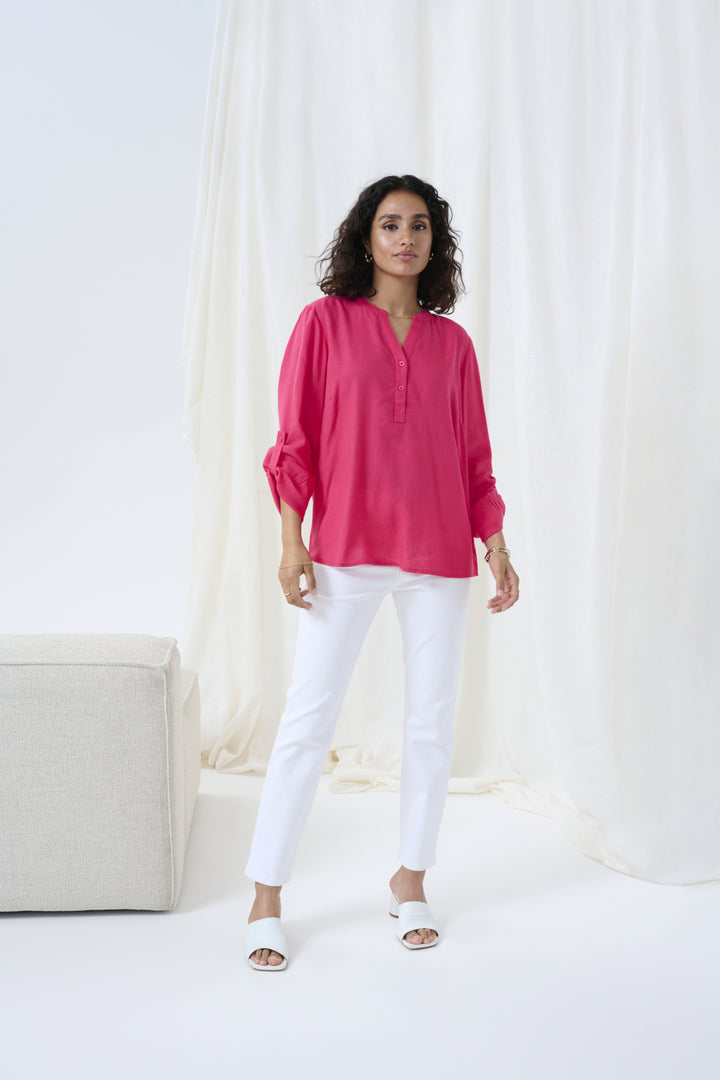 Chemisier en lin aux couleurs de la saison Milia