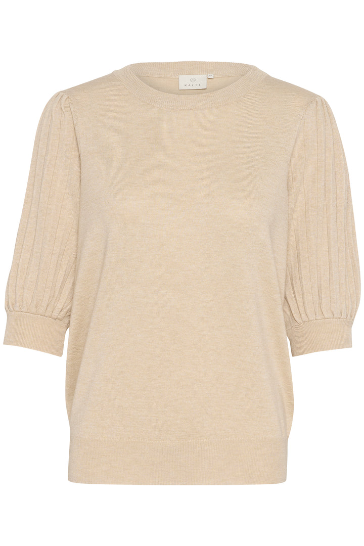 T-shirt à manches accordéon Lone – Détails plissés et coupe moderne