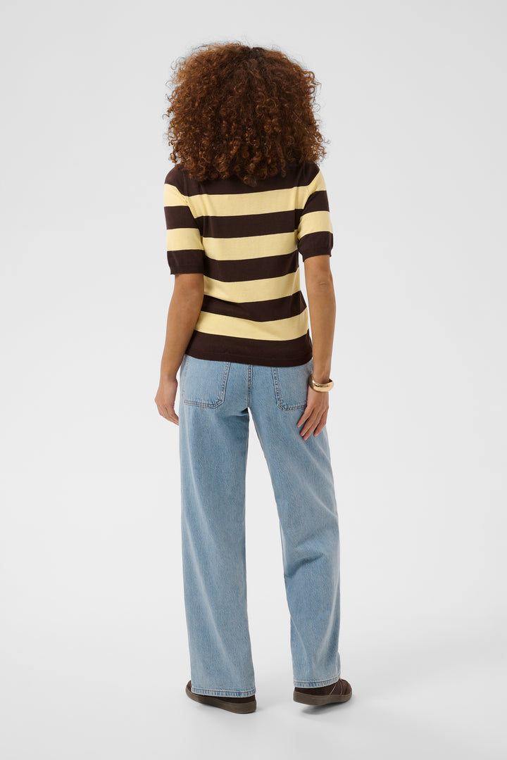 T-shirt en maille Lizza – Indispensable rayé au confort extensible