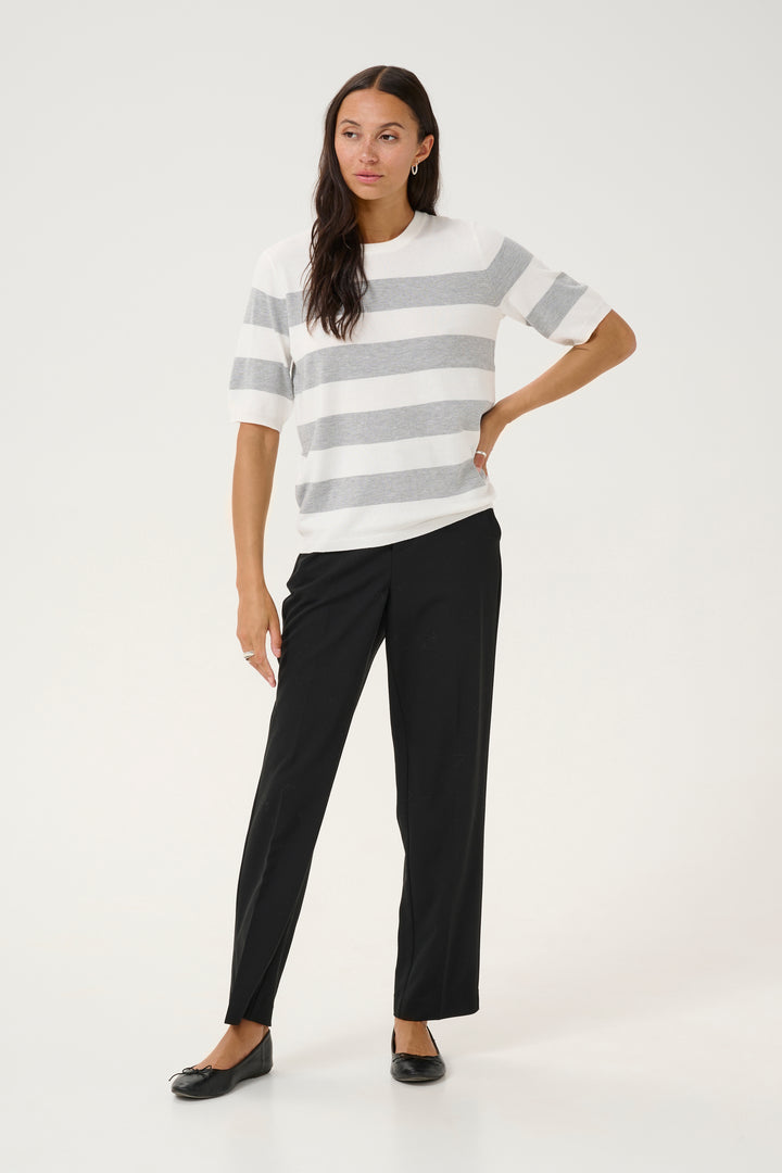 T-shirt en maille Lizza – Indispensable rayé au confort extensible