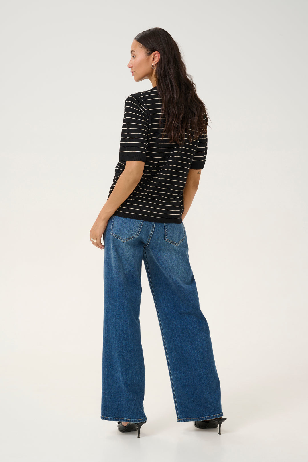 T-shirt en maille Lizza – Indispensable rayé au confort extensible