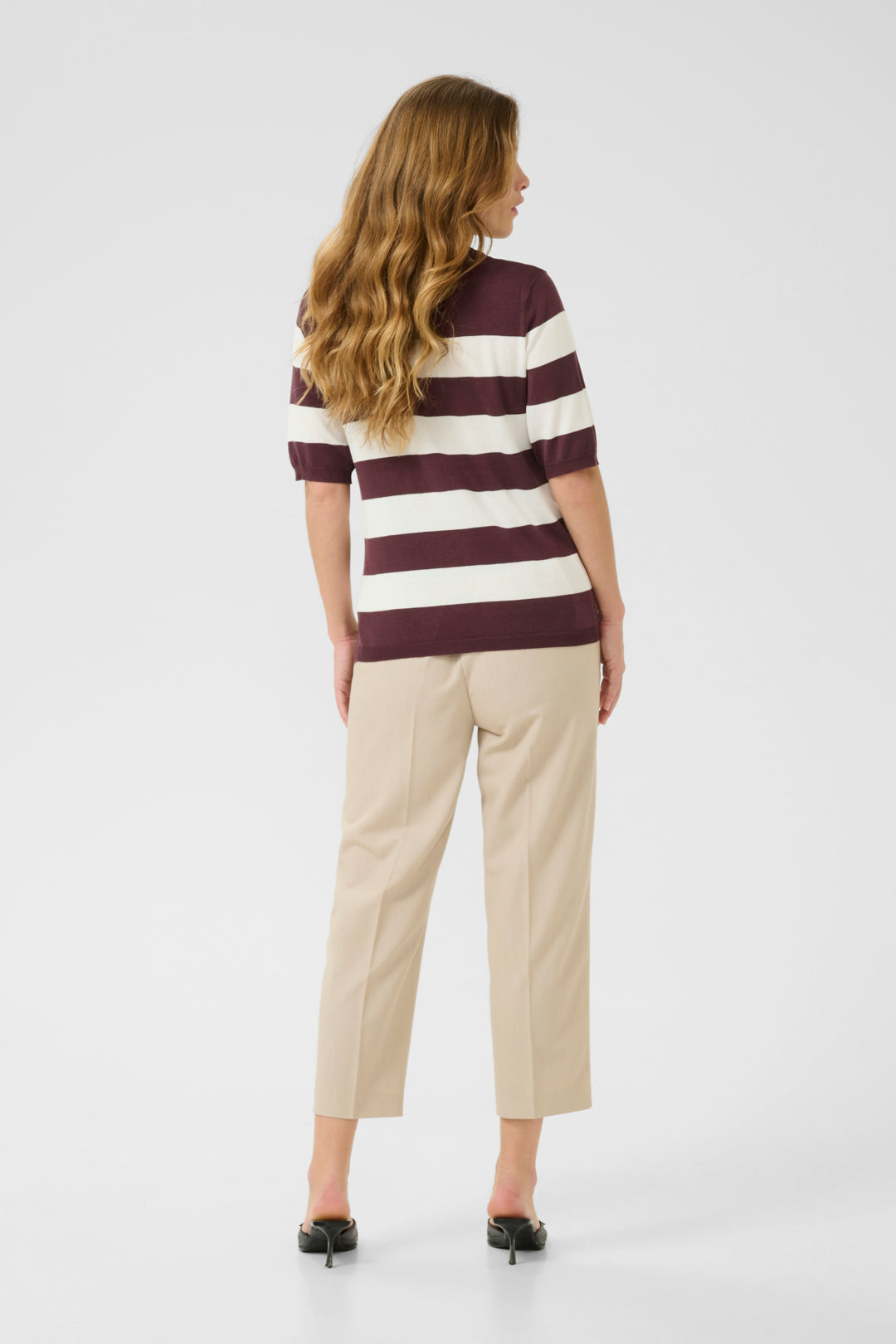 T-shirt en maille Lizza – Indispensable rayé au confort extensible